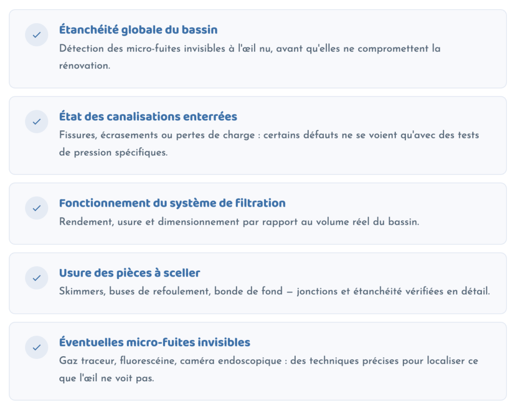 diagnostic de renovation de piscine avec pool detect
